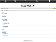 Tablet Screenshot of face-the-world.co.uk